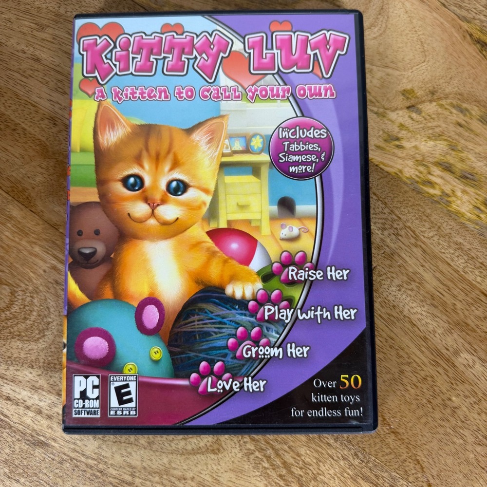 Kitty Luv A Kitten to Call Your Own PC CD-ROM Game 2007 GameMill Entertainment
